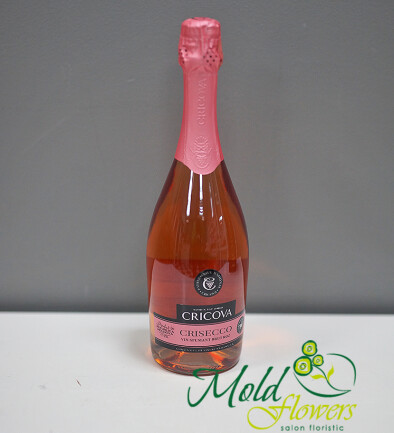 Vin spumant Cricova Crisecco brut roz 0,75 l foto 394x433